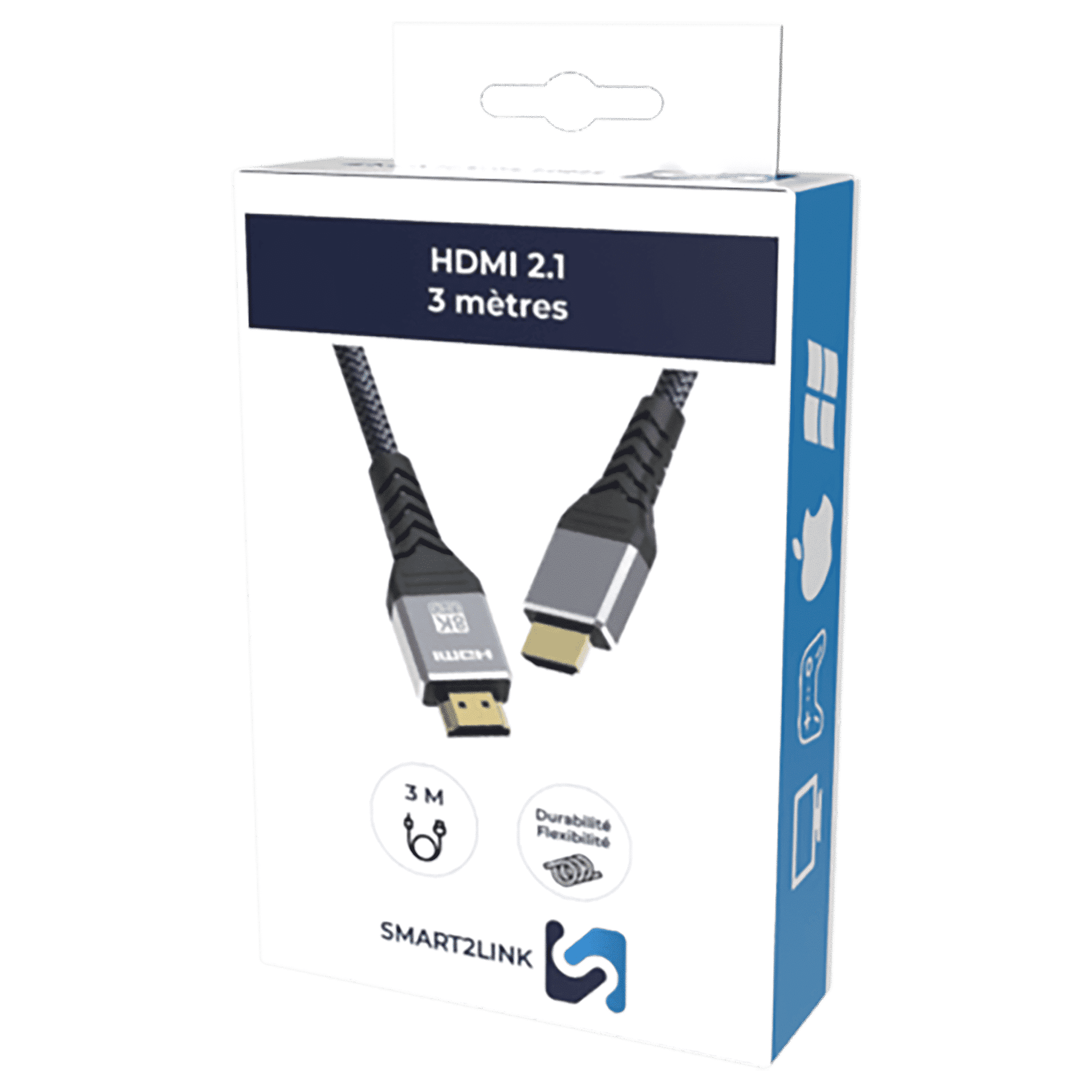 Câble HDMI 2.1 8K60Hz, 4K120Hz Smart2link